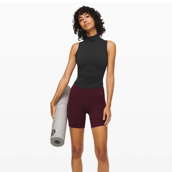 Lululemon See The Horizon Ruched Tank Top In Black Medium 35 - Picture 4 of 6